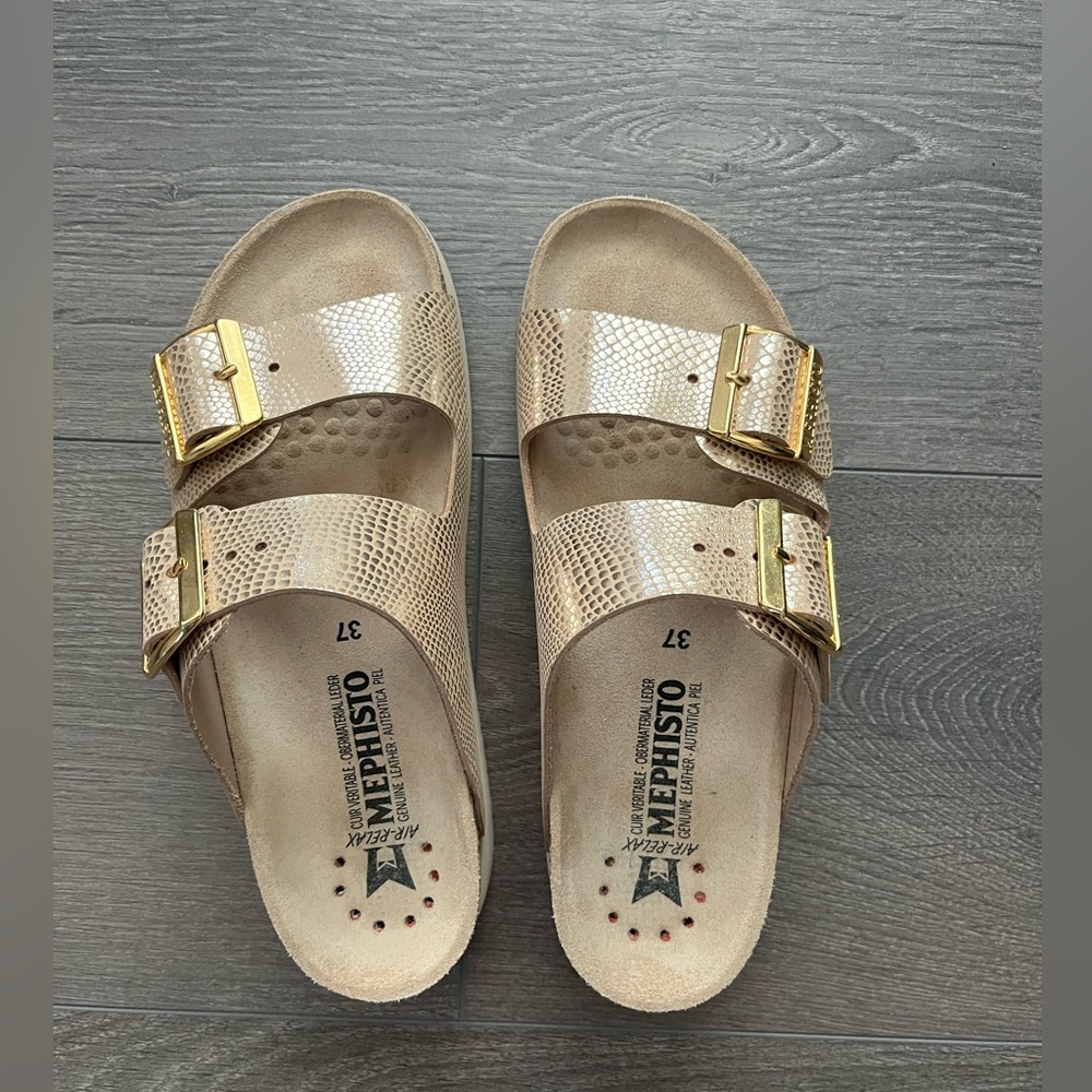 Mephisto Hester sandals light sand Havana 37